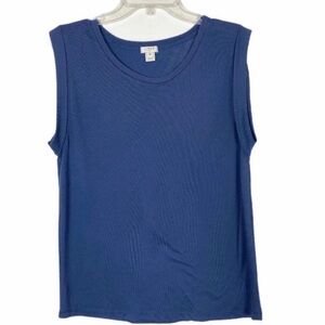 J Crew Top Sleeveless Blue Size M